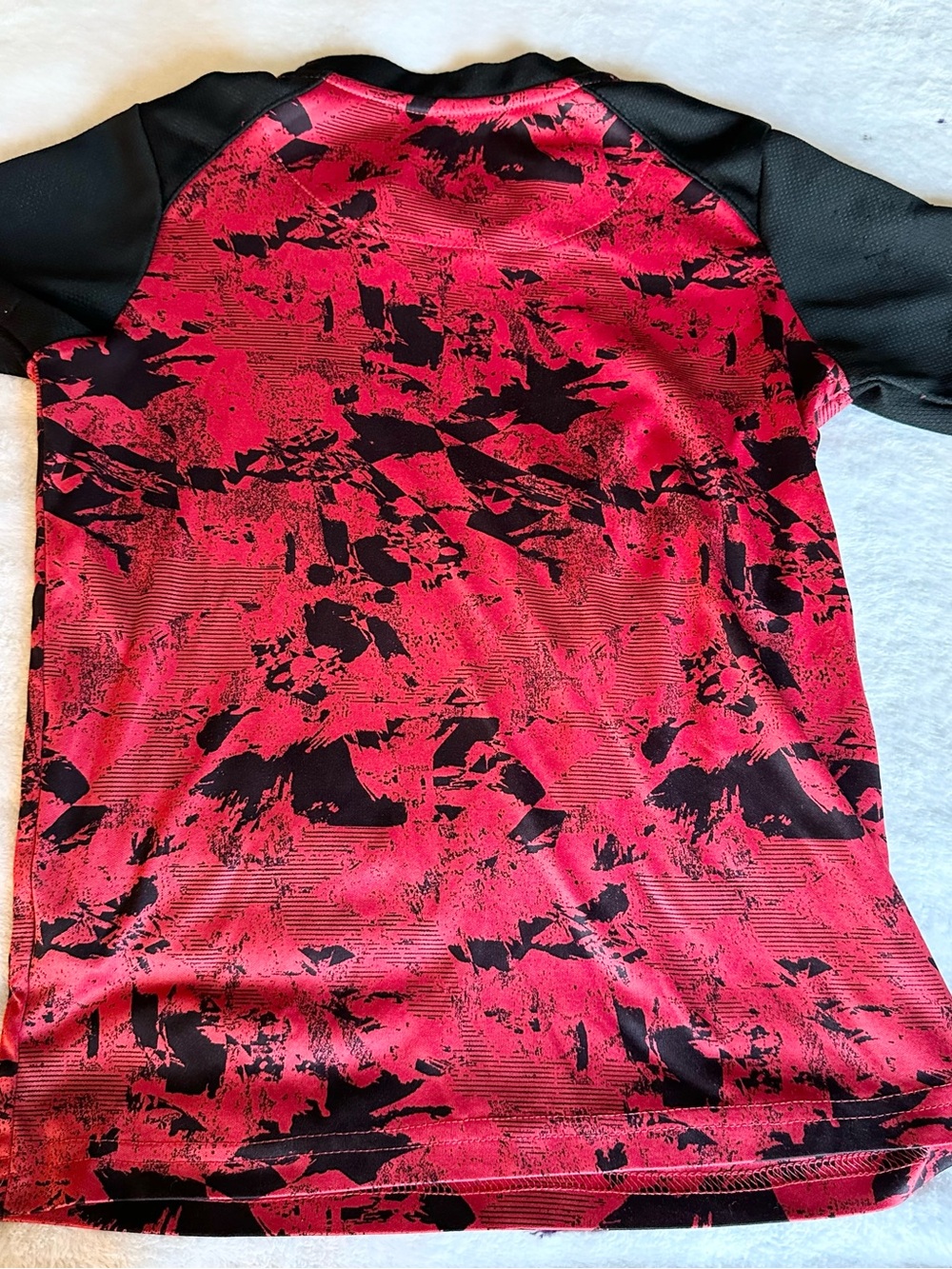 Spalding Red Tee with White Logo